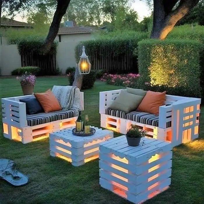 Lounge iluminado